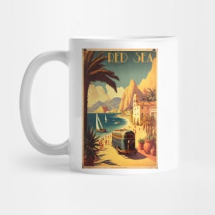 Red Sea Resort Vintage Travel Art Poster Mug